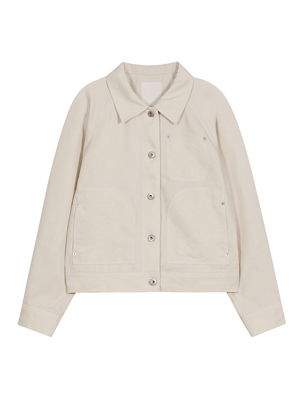 RECYCLE LINEN JACKET_NATURAL