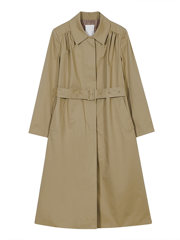 PADDED TRENCH COAT_BEIGE